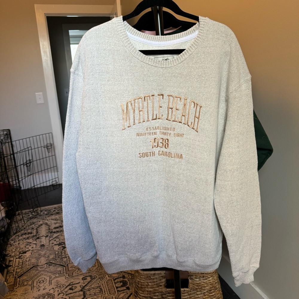 Myrtle Beach sweater-like crew neck sweatshirt
